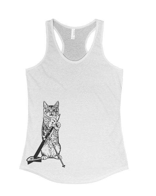 Women's | Mortar Meow | Ideal Tank Top - Arm The Animals Clothing Co.