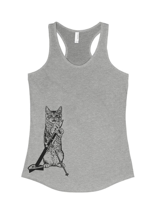 Women's | Mortar Meow | Ideal Tank Top - Arm The Animals Clothing Co.
