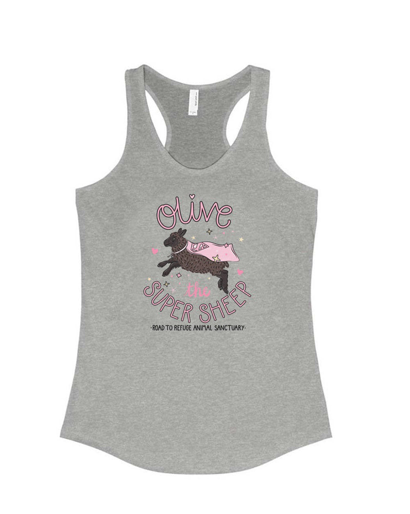 Load image into Gallery viewer, Women&#39;s | Olive The Super Sheep | Tank Top - Arm The Animals Clothing Co.
