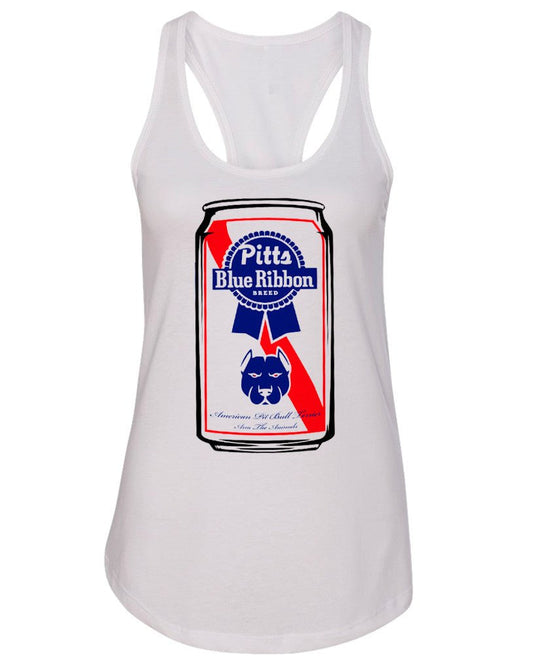 Women's | Pitts Blue Ribbon | Ideal Tank Top - Arm The Animals Clothing Co.