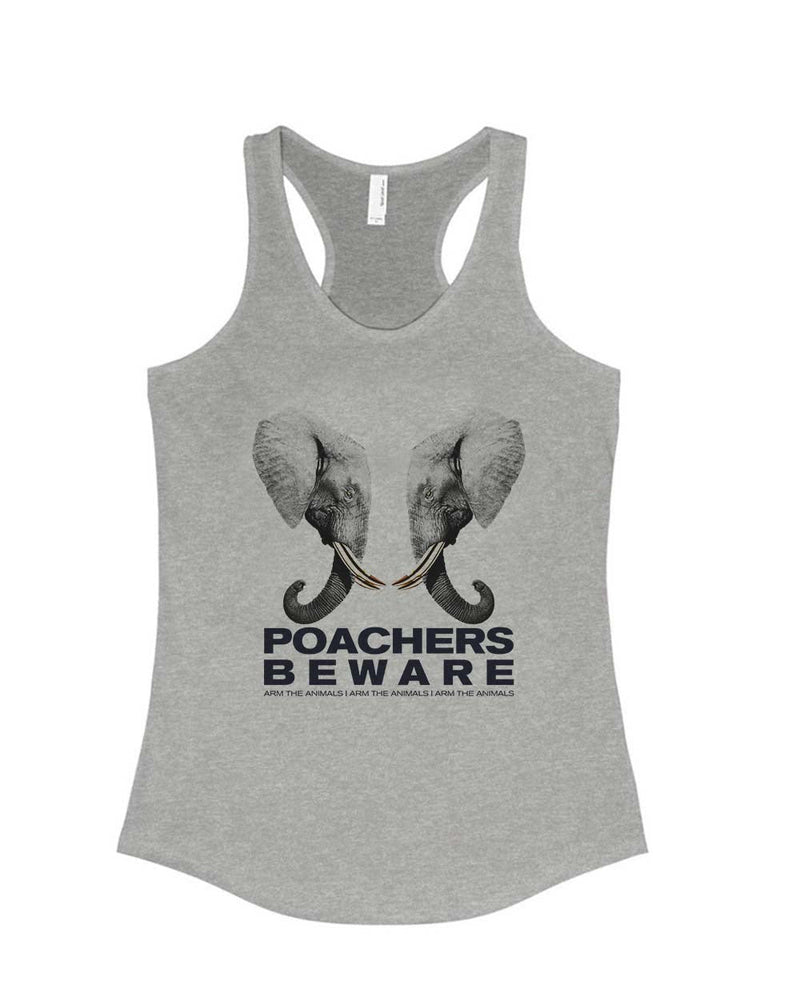 Load image into Gallery viewer, Women&#39;s | Poachers Beware | Ideal Tank Top - Arm The Animals Clothing Co.
