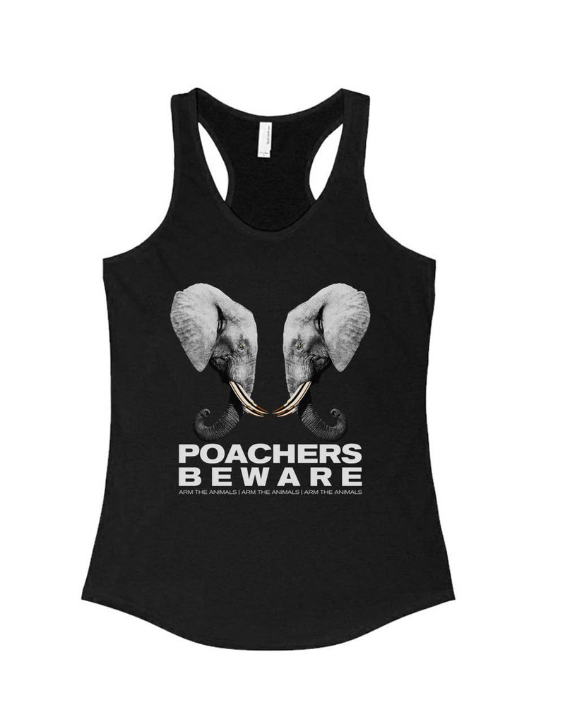Load image into Gallery viewer, Women&#39;s | Poachers Beware | Ideal Tank Top - Arm The Animals Clothing Co.
