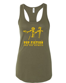Women's | PUP Fiction | Ideal Tank Top - Arm The Animals Clothing Co.