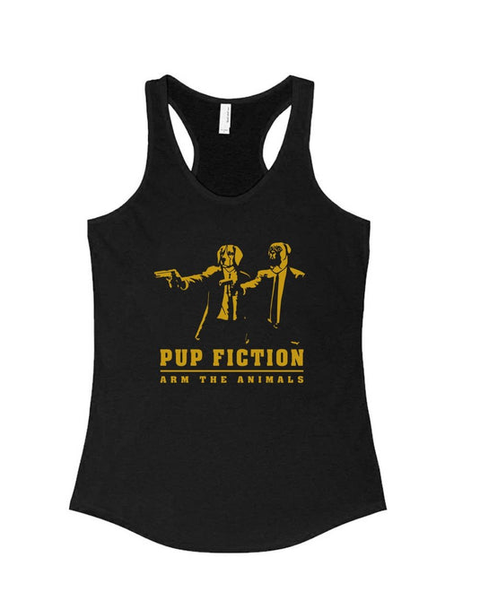 Women's | PUP Fiction | Ideal Tank Top - Arm The Animals Clothing Co.