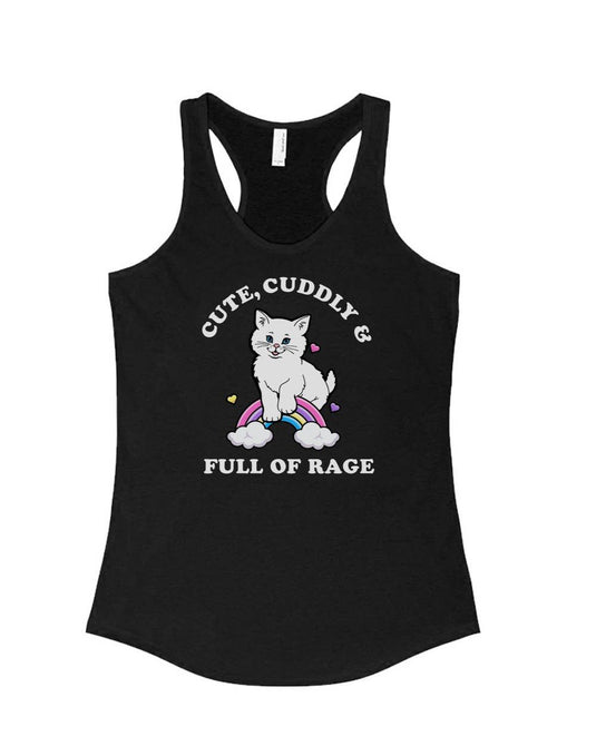Women's | Rage Kitty | Ideal Tank Top - Arm The Animals Clothing Co.