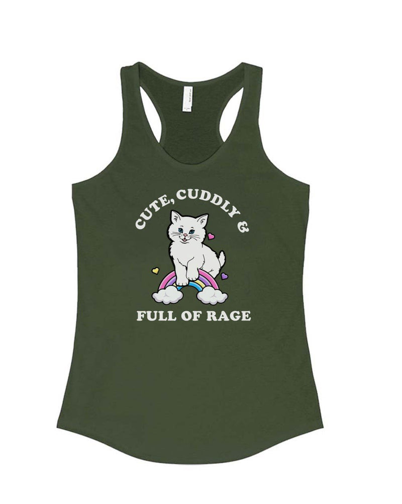 Load image into Gallery viewer, Women&#39;s | Rage Kitty | Ideal Tank Top - Arm The Animals Clothing Co.
