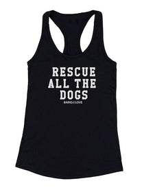 Women's | Rescue All The Dogs | Tank Top - Arm The Animals Clothing Co.