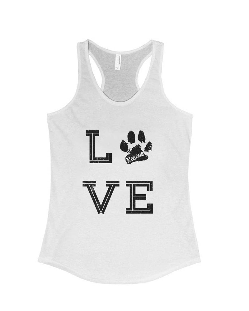 Load image into Gallery viewer, Women&#39;s | Rescue With Love | Tank Top - Arm The Animals Clothing Co.
