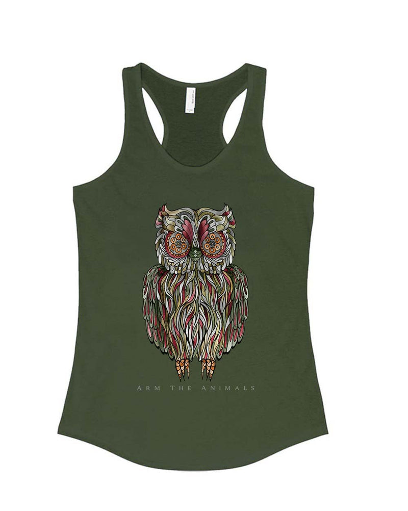 Load image into Gallery viewer, Women&#39;s | Rev-Owl-Ver | Ideal Tank Top - Arm The Animals Clothing Co.
