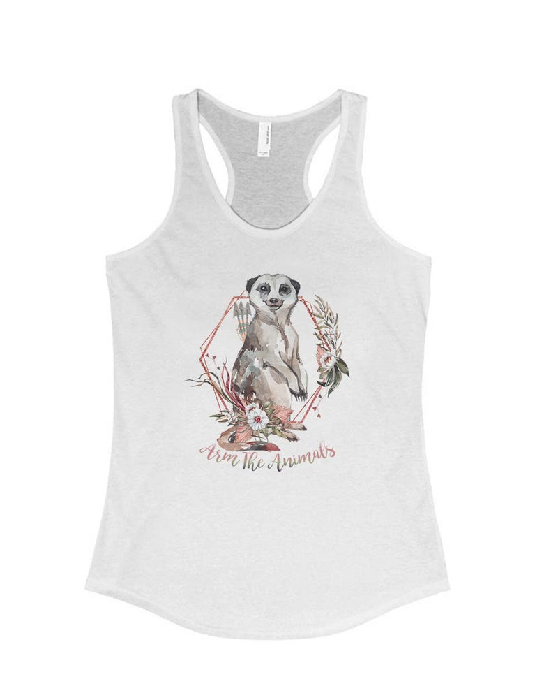 Load image into Gallery viewer, Women&#39;s | Ridgeline Meerkat | Ideal Tank Top - Arm The Animals Clothing Co.
