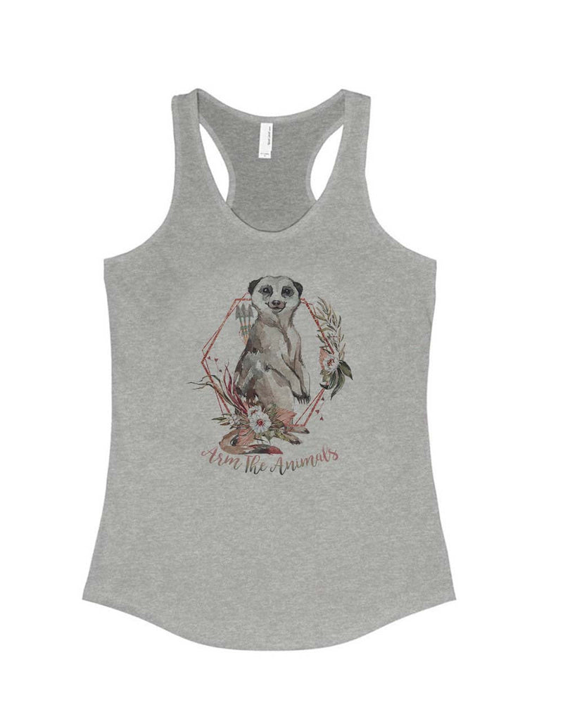 Load image into Gallery viewer, Women&#39;s | Ridgeline Meerkat | Ideal Tank Top - Arm The Animals Clothing Co.
