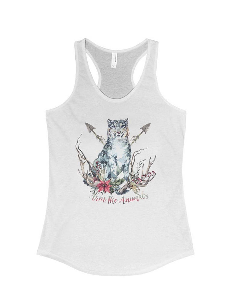 Load image into Gallery viewer, Women&#39;s | Ridgeline Snow Leopard | Ideal Tank Top - Arm The Animals Clothing Co.
