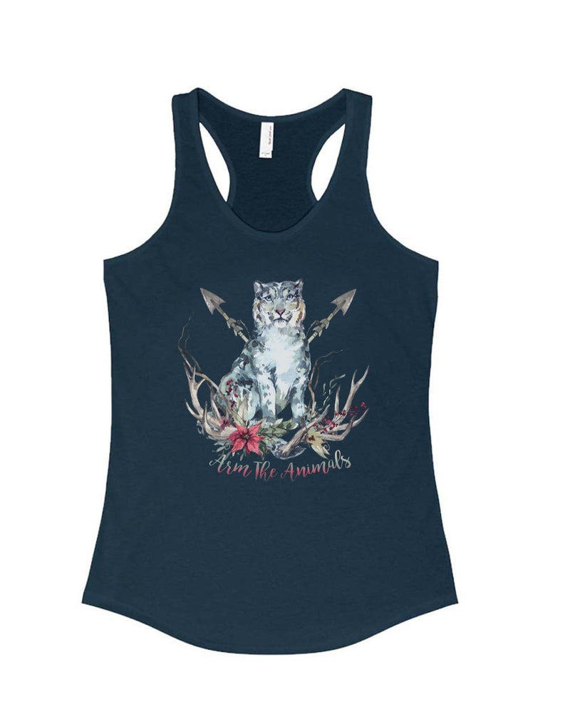 Load image into Gallery viewer, Women&#39;s | Ridgeline Snow Leopard | Ideal Tank Top - Arm The Animals Clothing Co.
