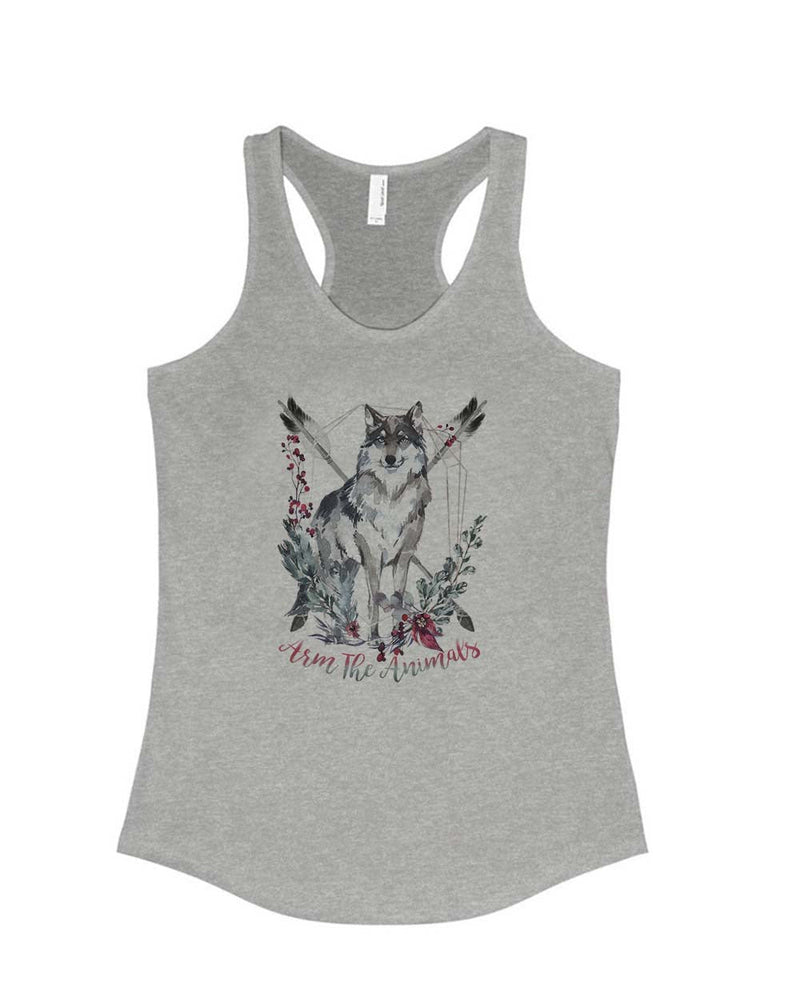 Load image into Gallery viewer, Women&#39;s | Ridgeline Wolf | Ideal Tank Top - Arm The Animals Clothing Co.
