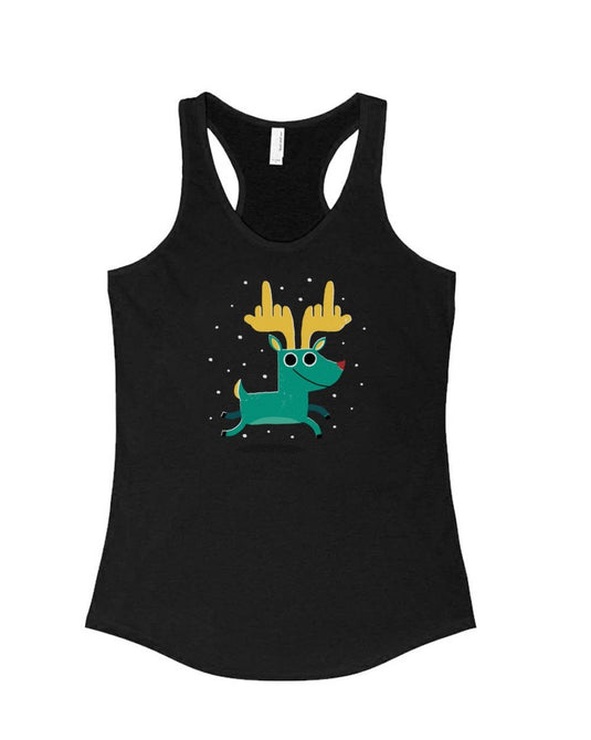 Women's | Rude Dolph | Tank Top - Arm The Animals Clothing Co.