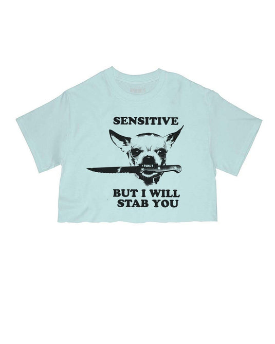 Women's | Sensitive (Dog Version) | Cut Tee - Arm The Animals Clothing LLC