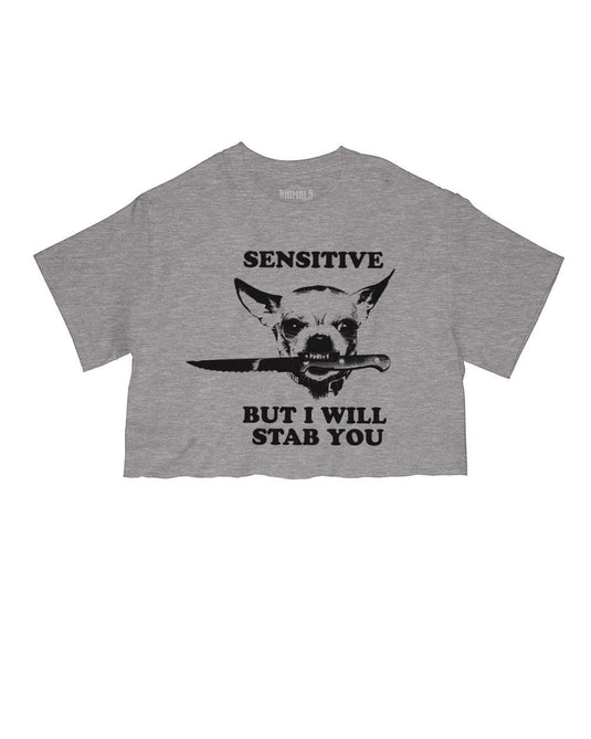 Women's | Sensitive (Dog Version) | Cut Tee - Arm The Animals Clothing LLC