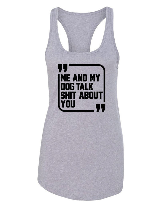 Women's | Sh*t Talkers (Dog) | Ideal Tank Top - Arm The Animals Clothing Co.