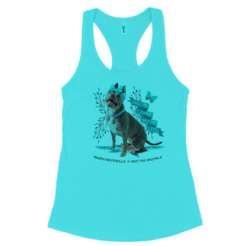 Load image into Gallery viewer, Women&#39;s | Take My Leash Not My Life | Ideal Tank Top - Arm The Animals Clothing Co.
