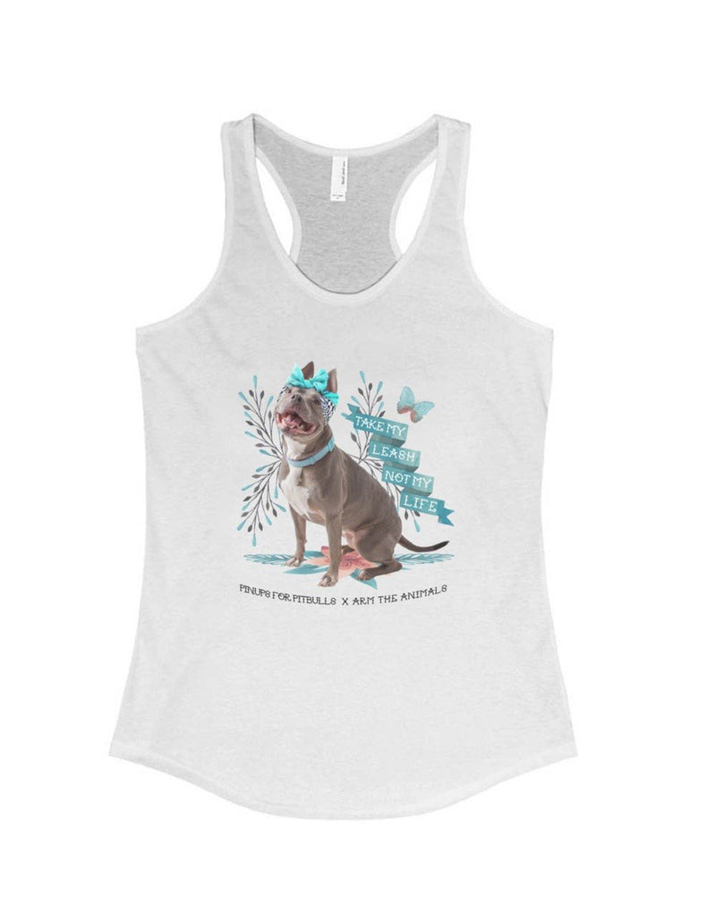 Load image into Gallery viewer, Women&#39;s | Take My Leash Not My Life | Ideal Tank Top - Arm The Animals Clothing Co.
