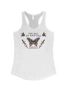 Women's | Tattoo Butterfly | Ideal Tank Top - Arm The Animals Clothing Co.