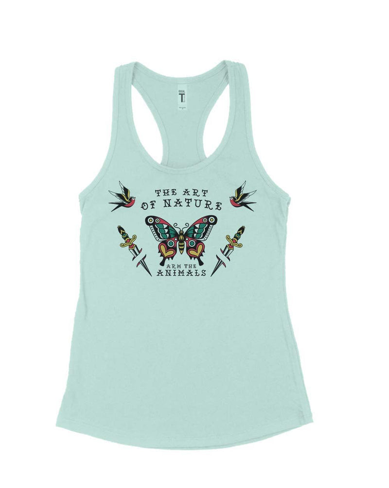 Load image into Gallery viewer, Women&#39;s | Tattoo Butterfly | Ideal Tank Top - Arm The Animals Clothing Co.
