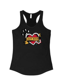 Women's | Tattoo Cat Mom | Ideal Tank Top - Arm The Animals Clothing Co.