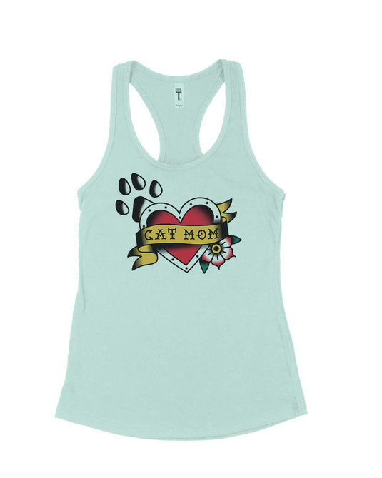 Women's | Tattoo Cat Mom | Ideal Tank Top - Arm The Animals Clothing Co.