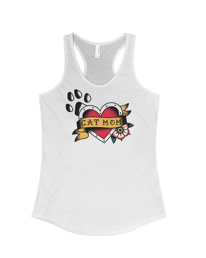 Load image into Gallery viewer, Women&#39;s | Tattoo Cat Mom | Ideal Tank Top - Arm The Animals Clothing Co.
