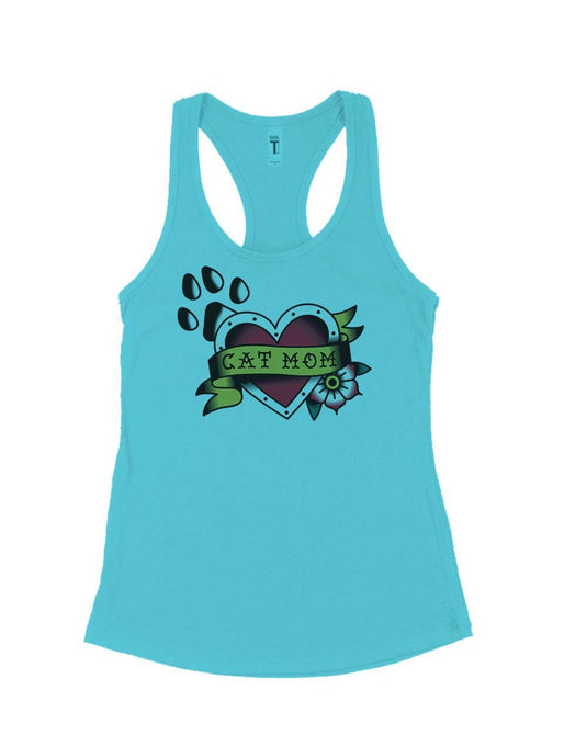 Women's | Tattoo Cat Mom | Ideal Tank Top - Arm The Animals Clothing Co.