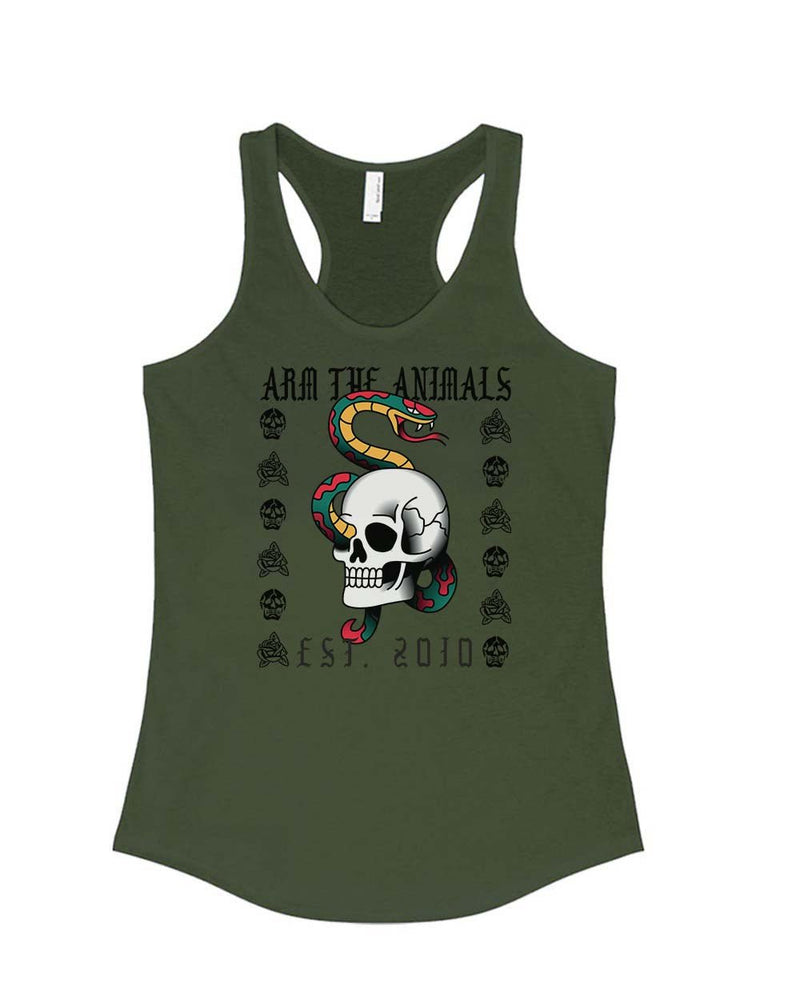 Load image into Gallery viewer, Women&#39;s | Tattoo Snake | Ideal Tank Top - Arm The Animals Clothing Co.
