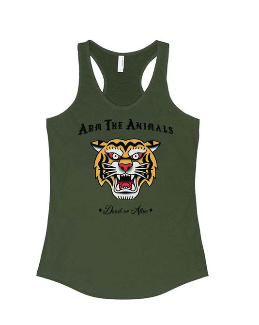 Women's | Tattoo Tiger | Ideal Tank Top - Arm The Animals Clothing Co.