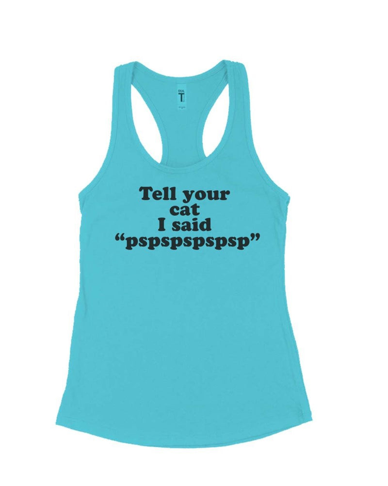Load image into Gallery viewer, Women&#39;s | Tell Your Cat | Ideal Tank Top - Arm The Animals Clothing Co.
