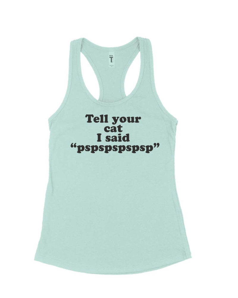 Load image into Gallery viewer, Women&#39;s | Tell Your Cat | Ideal Tank Top - Arm The Animals Clothing Co.
