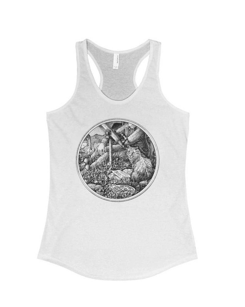 Load image into Gallery viewer, Women&#39;s | The Cat and The Telescope | Tank Top - Arm The Animals Clothing Co.
