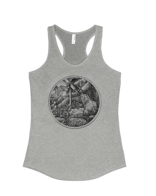 Women's | The Cat and The Telescope | Tank Top - Arm The Animals Clothing Co.