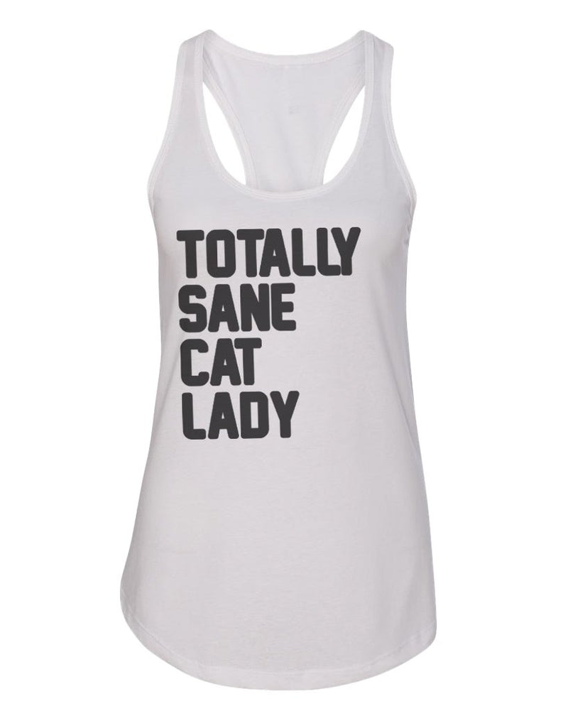Load image into Gallery viewer, Women&#39;s | Totally Sane Cat Lady (Text) | Ideal Tank Top - Arm The Animals Clothing Co.
