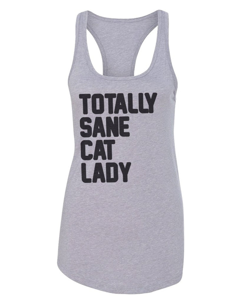 Load image into Gallery viewer, Women&#39;s | Totally Sane Cat Lady (Text) | Ideal Tank Top - Arm The Animals Clothing Co.
