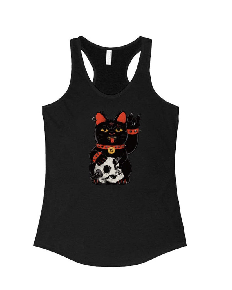 Load image into Gallery viewer, Women&#39;s | Unlucky Black Cat | Tank Top - Arm The Animals Clothing Co.
