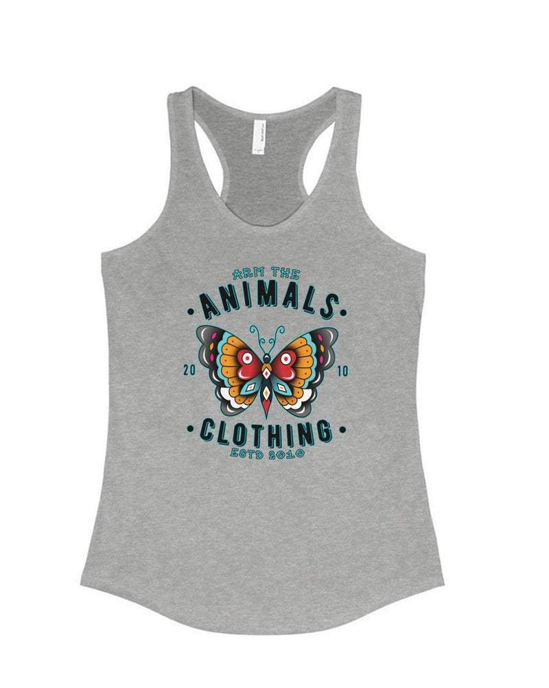 Load image into Gallery viewer, Women&#39;s | Varsity Butterfly | Ideal Tank Top - Arm The Animals Clothing Co.
