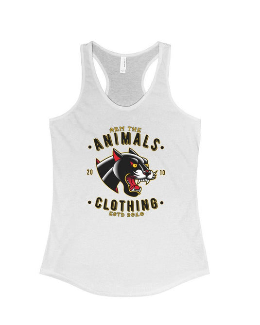 Women's | Varsity Panther | Ideal Tank Top - Arm The Animals Clothing Co.