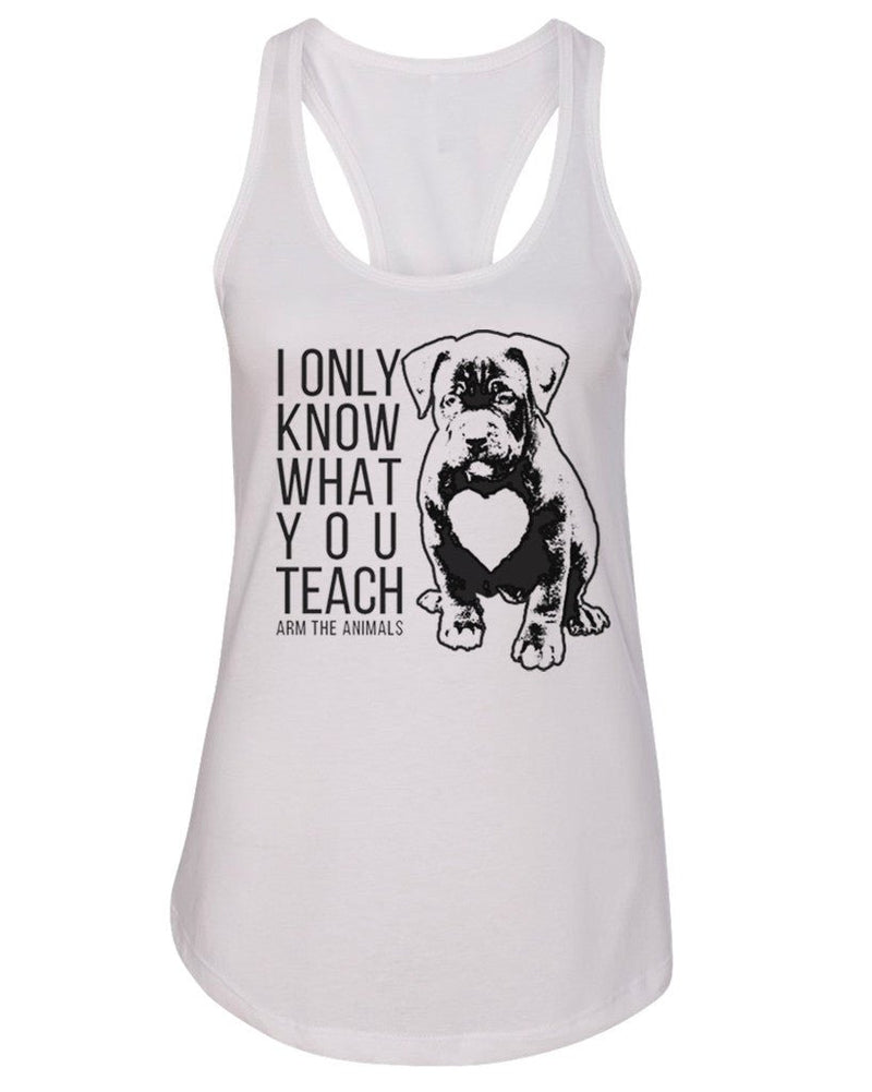 Load image into Gallery viewer, Women&#39;s | What You Teach Pittie | Ideal Tank Top - Arm The Animals Clothing Co.
