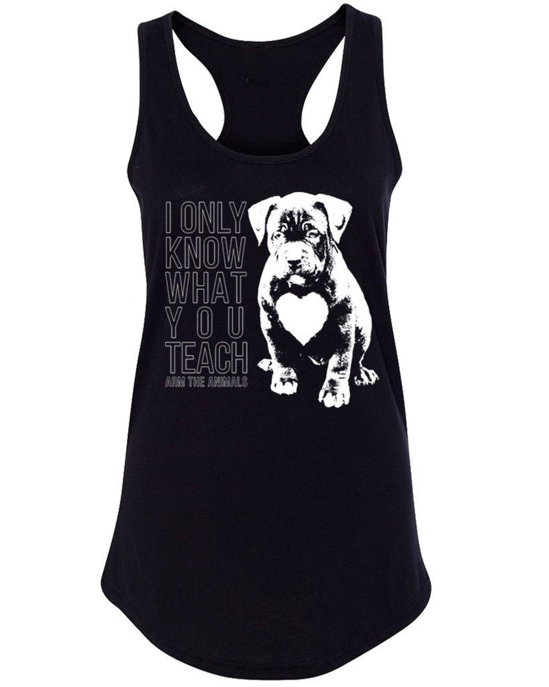 Load image into Gallery viewer, Women&#39;s | What You Teach Pittie | Ideal Tank Top - Arm The Animals Clothing Co.
