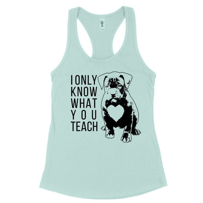 Load image into Gallery viewer, Women&#39;s | What You Teach Pittie | Ideal Tank Top - Arm The Animals Clothing Co.
