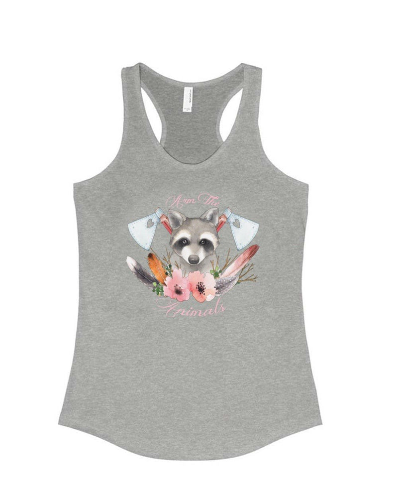 Load image into Gallery viewer, Women&#39;s | Woodland Raccoon | Ideal Tank Top - Arm The Animals Clothing Co.
