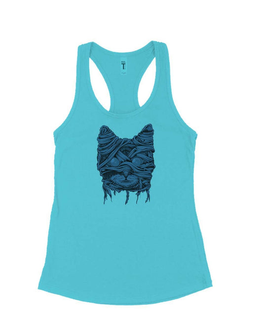 Women's | Zombie Mummy Cat | Ideal Tank Top - Arm The Animals Clothing Co.