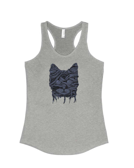 Women's | Zombie Mummy Cat | Ideal Tank Top - Arm The Animals Clothing Co.