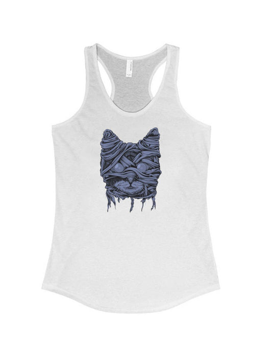 Women's | Zombie Mummy Cat | Ideal Tank Top - Arm The Animals Clothing Co.